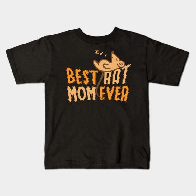 Best Rat Mom Ever Kids T-Shirt by GuiltlessGoods